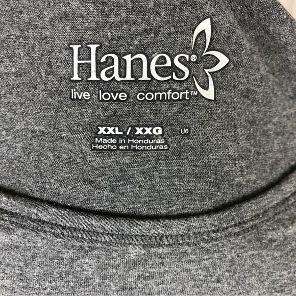 3/$18 Hanes Long Sleeve Pocket Tee - Picture 4 of 5